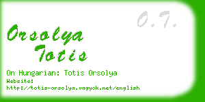 orsolya totis business card